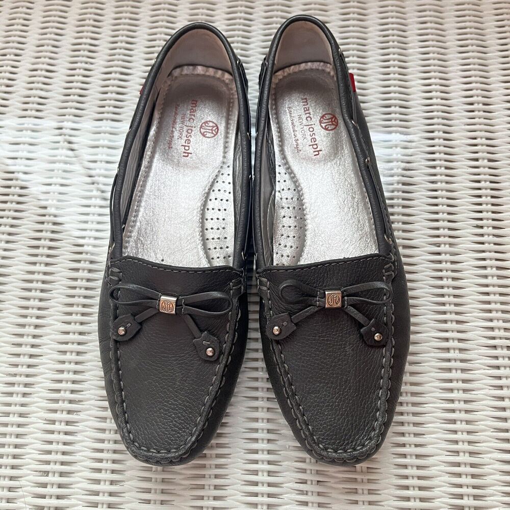 Marc Joseph Cypress Hill 3 Slip On Driving Shoes, Leather, Grey Size 10.5 casual